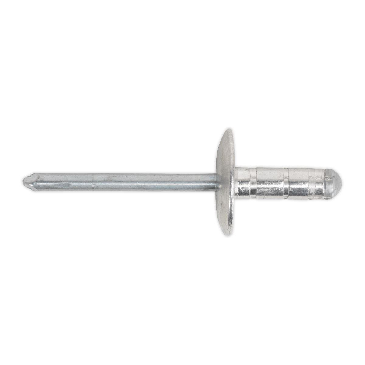 Sealey Aluminium Multi-Grip Rivet Large Flange 4.8 x 27mm Pk of 100 RM4827L