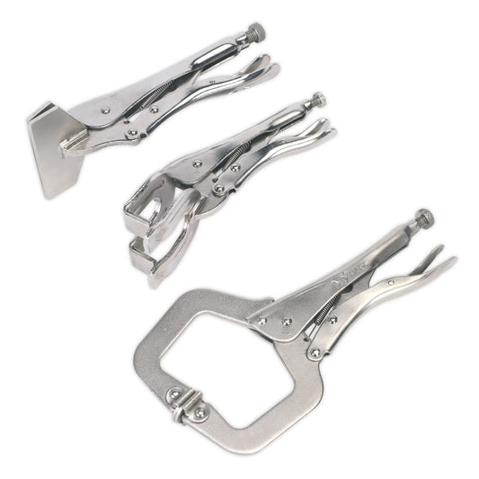 Sealey 'C' Clamp & Welding Clamp Set 3pc AK67