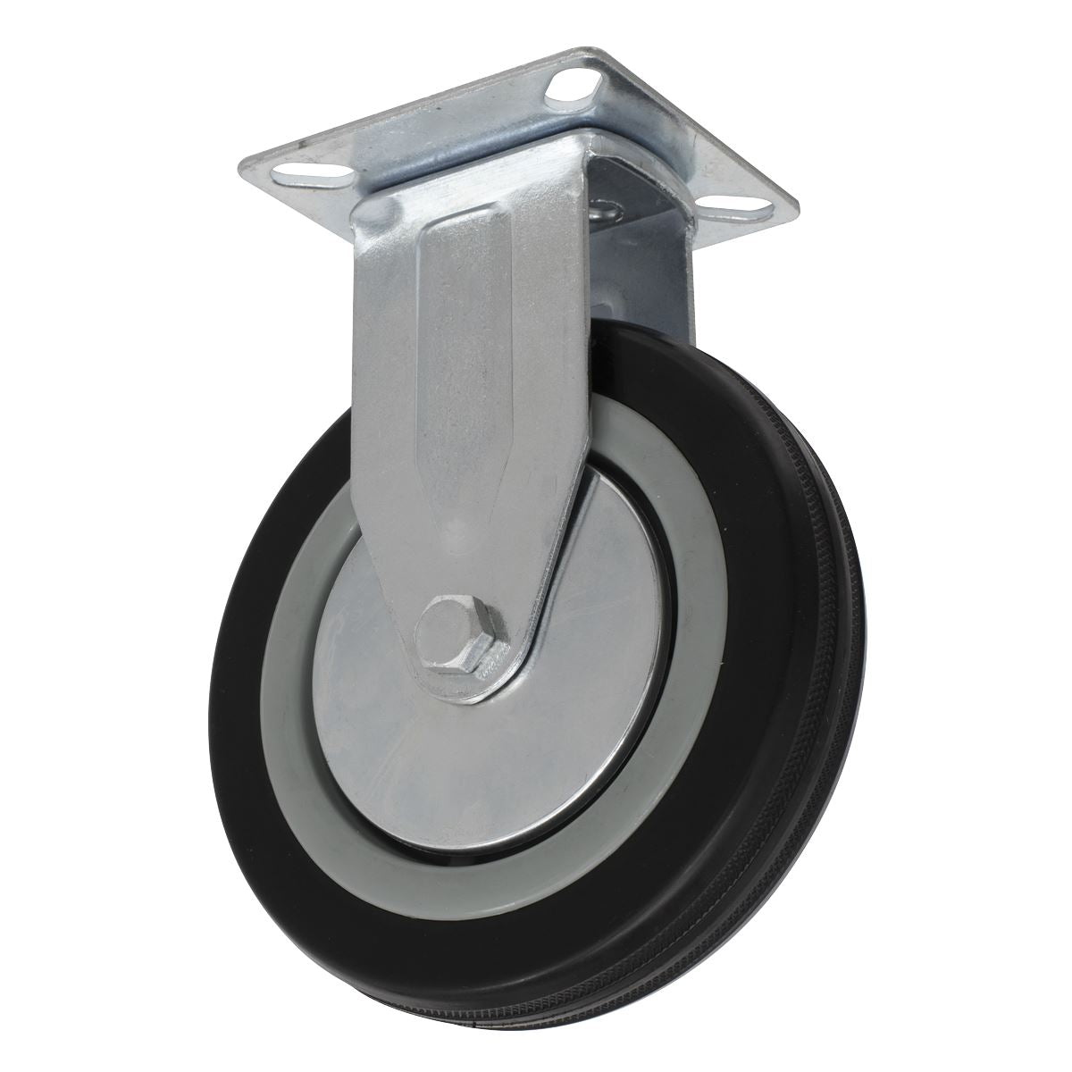 Sealey Castor Wheel Fixed Plate 125mm SCW1125FP