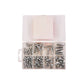 150 Piece Assorted Nut & Bolt Kit Set M3 M4 M5 M6 Nuts & Bolts Compartment Case - S5825