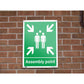 Sealey Safety Sign - Assembly Point - Rigid Plastic SS37P1