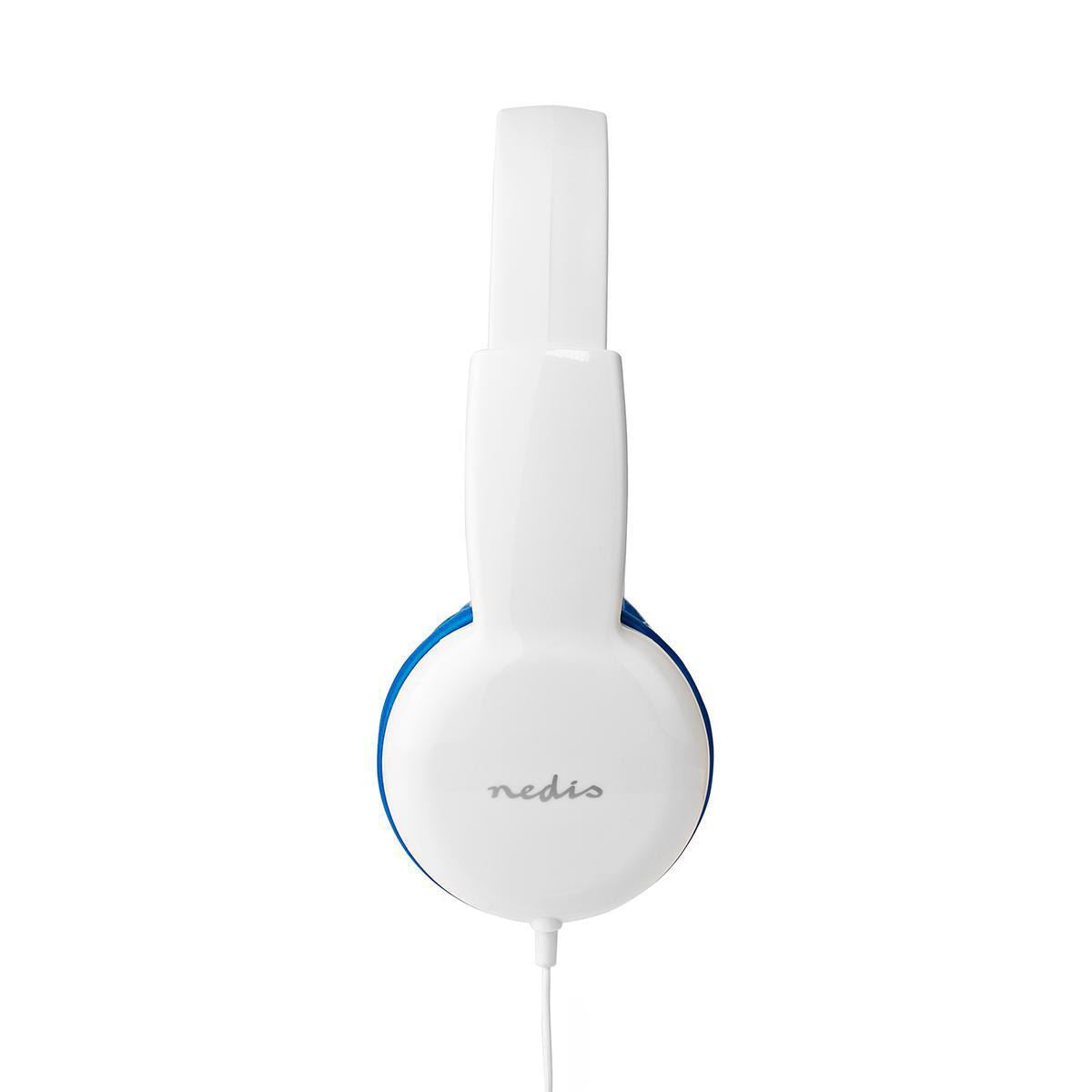 Nedis Wired Headphones 1.2 Round Cable On-ear Blue/White - HPWD4200BU