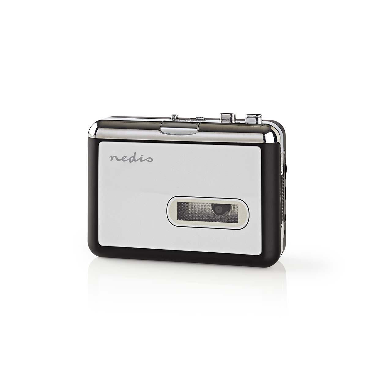Nedis Portable USB Cassette to MP3 Converter with USB Cable and Software - ACGRU100GY