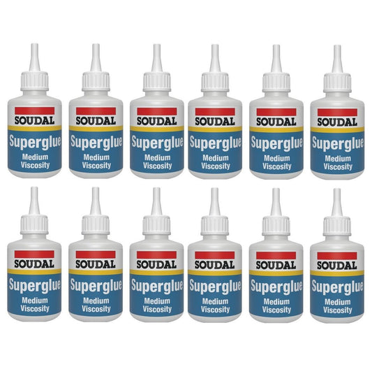 Soudal 12x Superglue Mv - CLEAR (50g)