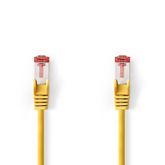 Nedis CAT6 Cable RJ45 Male RJ45 Male S/FTP 0.15m Round LSZH Yellow Label