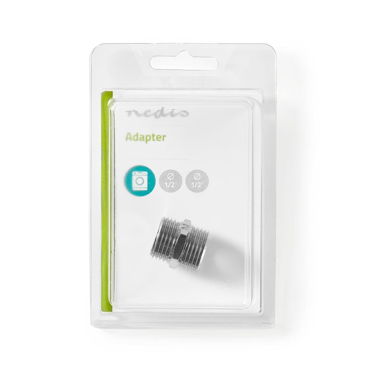 Nedis Hose Adapter 1/2'' Straight to 1/2'' Straight WAHA1212