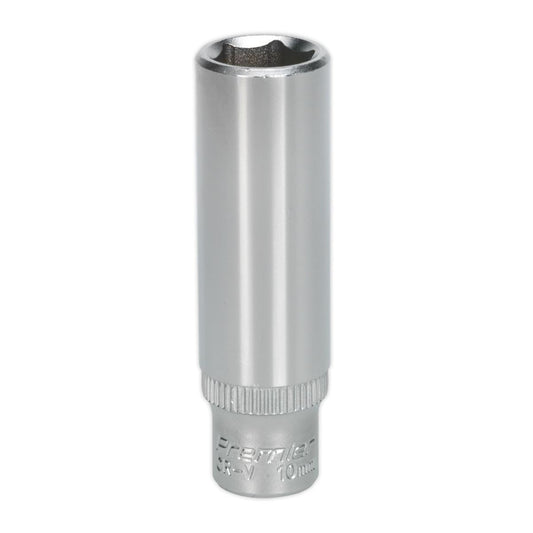 Sealey WallDrive Socket 10mm Deep 1/4"Sq Drive S1410D