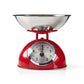 Nedis Retro Kitchen Scales Analogue Metal Red KASC110RD