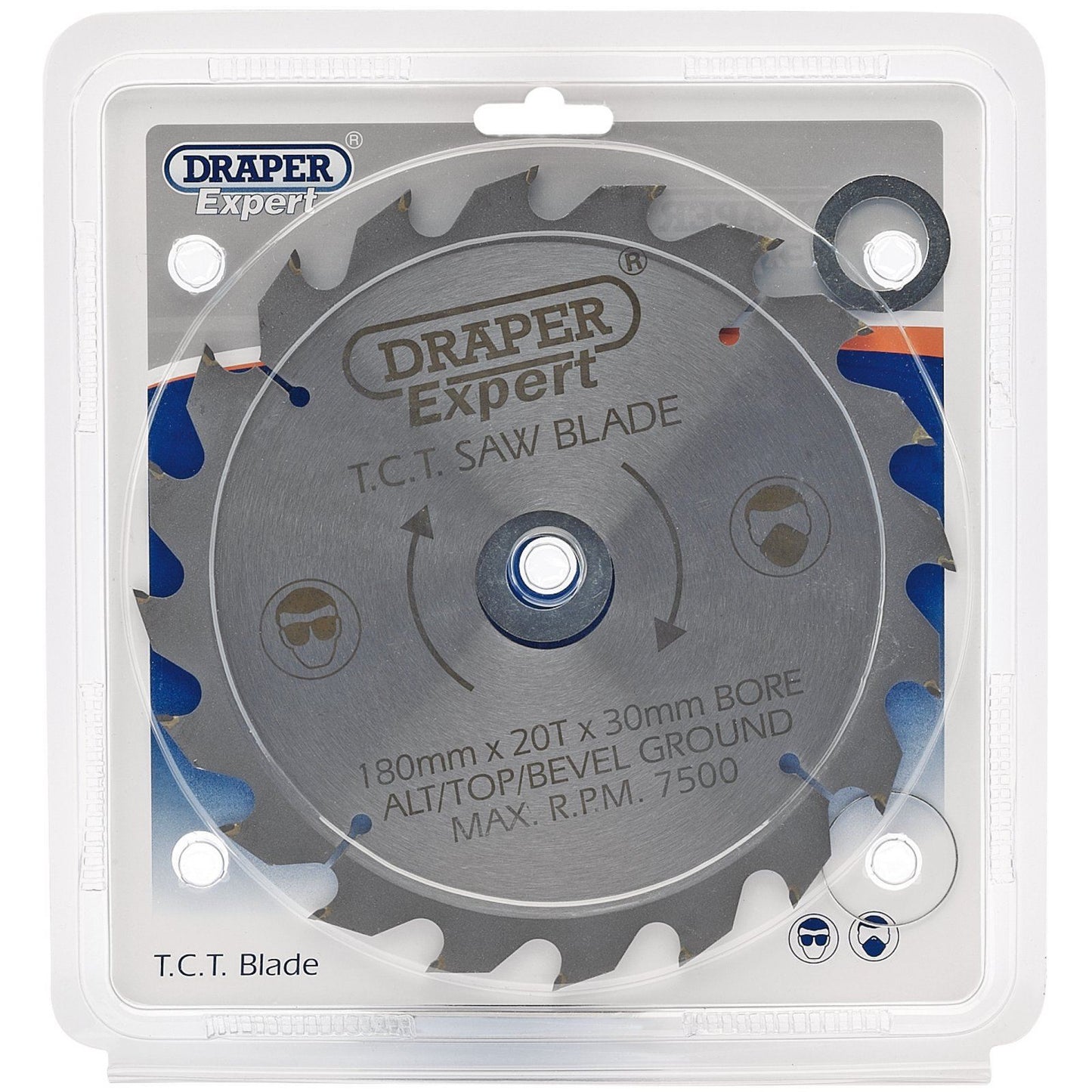 Draper Circular TCT Saw Blade 180mm x 30mm 28.6mm 20mm 16mm x 20T 20 Tooth 09467
