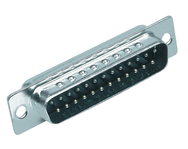 (Disc) GlaxioÂ® Sub-D Plugs 25p Gold Plated D-Connector solder bucket termination 25 Pin DSC-025 LL IG1.LL.100 stocked