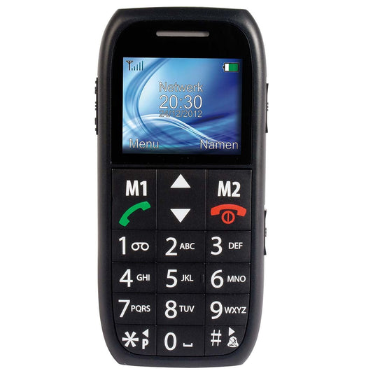 Fysic FM-7500 Simple mobile phone for seniors with SOS panic button black