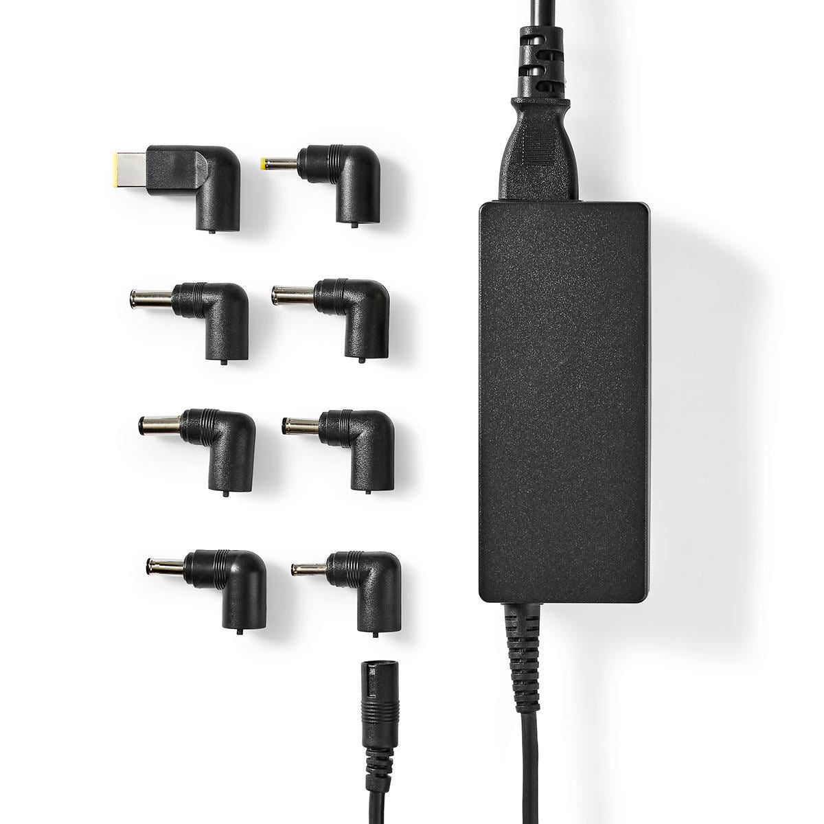 Nedis Notebook Adapter Universal 8 Connectors 65W Output 15V to 20V/4 A (Max.) - NBAU6501FBK