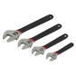 Sealey Adjustable Wrench Set 4pc Ni-Fe Finish AK9935