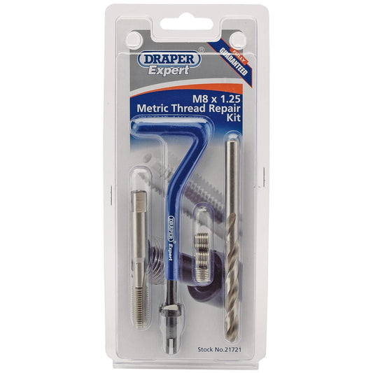 Draper 21744 Expert M8 X 1.25 Metric Thread Repair Kit