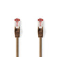 Nedis Cat 6 S/FTP Network Cable RJ45 Male to RJ45 Male 2m Brown CCGP85221BN20
