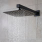 Baridi Concealed Thermostatic Shower Set 20 x 20cm Square Head & Hand Shower