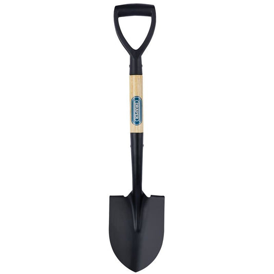 Draper Heavy Duty 700mm Mini Digging Shovel Spade Round Point Steel Blade - 15072
