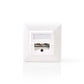 Nedis Network Wall Box 2x RJ45 Female to Surface and Flush Mounting Ivory - CCGP89150IV
