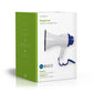 Nedis Megaphone 10W 250m Range Built-in Microphone White/Blue MEPH150WT