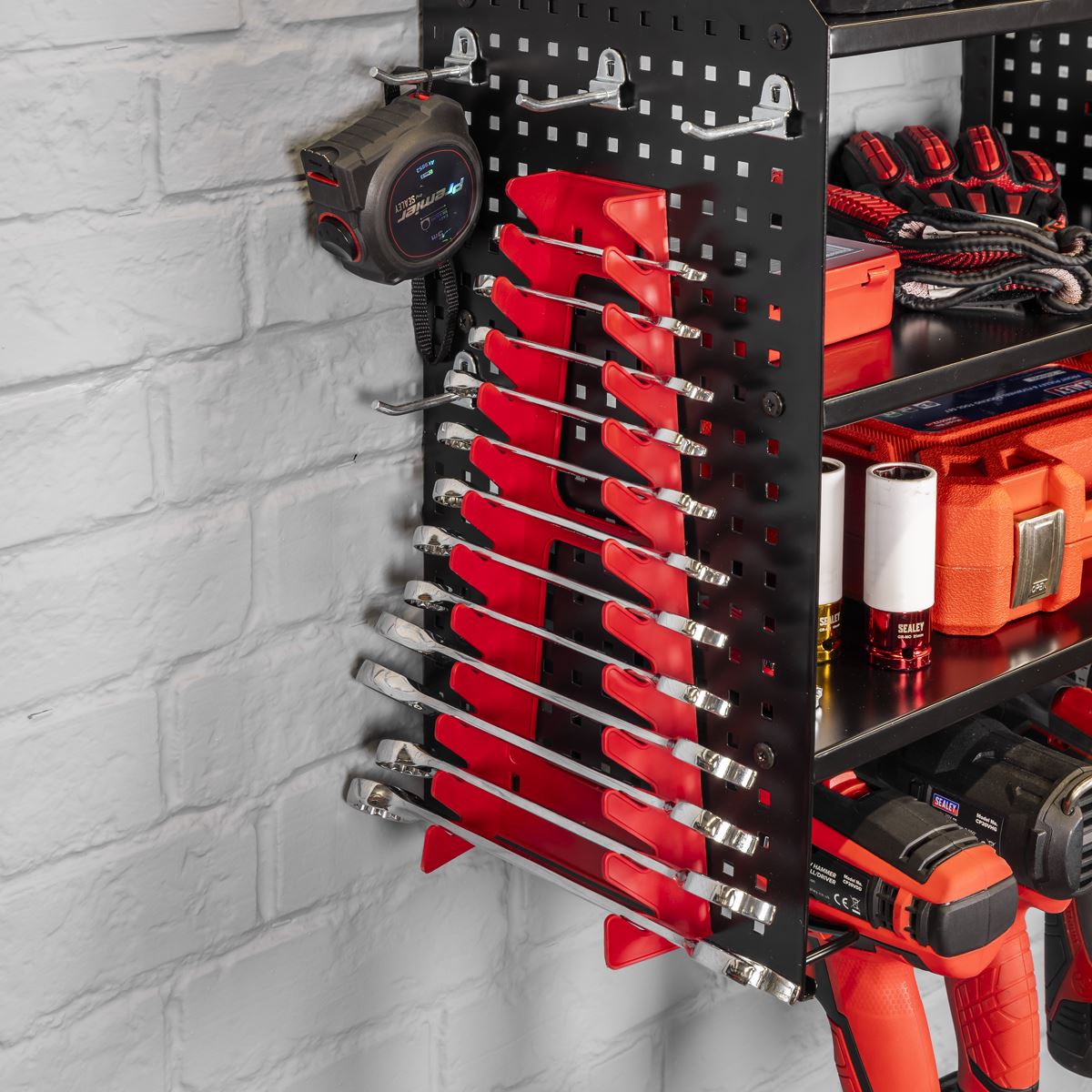 Sealey Power Tool Storage Rack with Shelves PTSR4