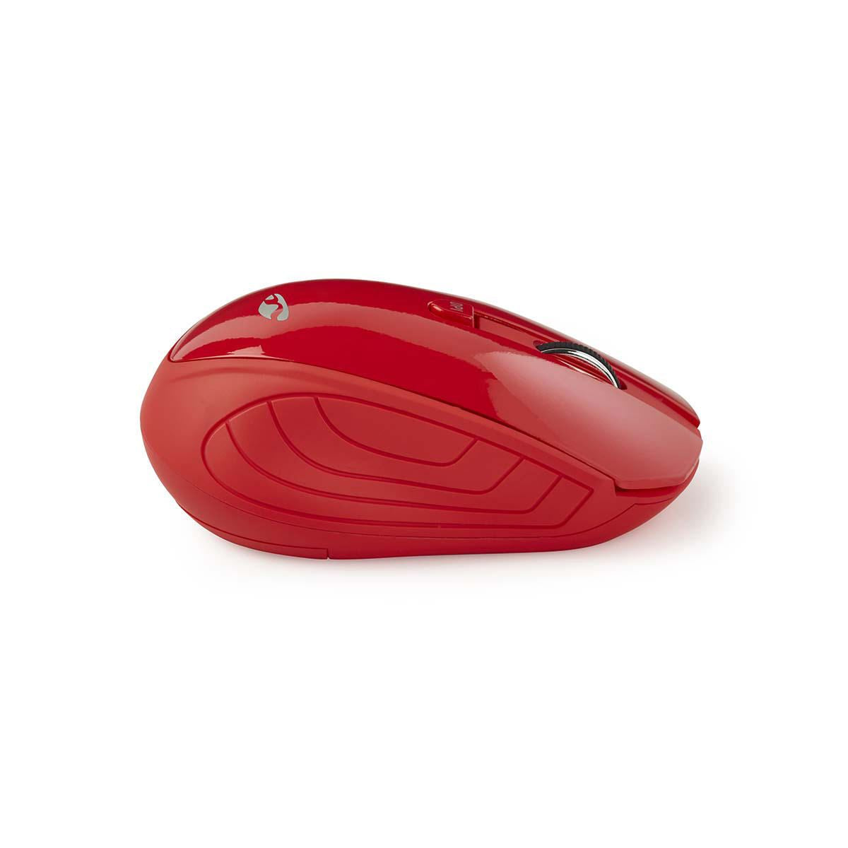 Nedis Wireless Mouse 1000 DPI 3-Button Red MSWS400RD
