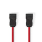 Nedis SATA 3Gb/s data cable SATA 7-pin Female to SATA 7-pin Female 0.5m Red - CCGP73100RD05