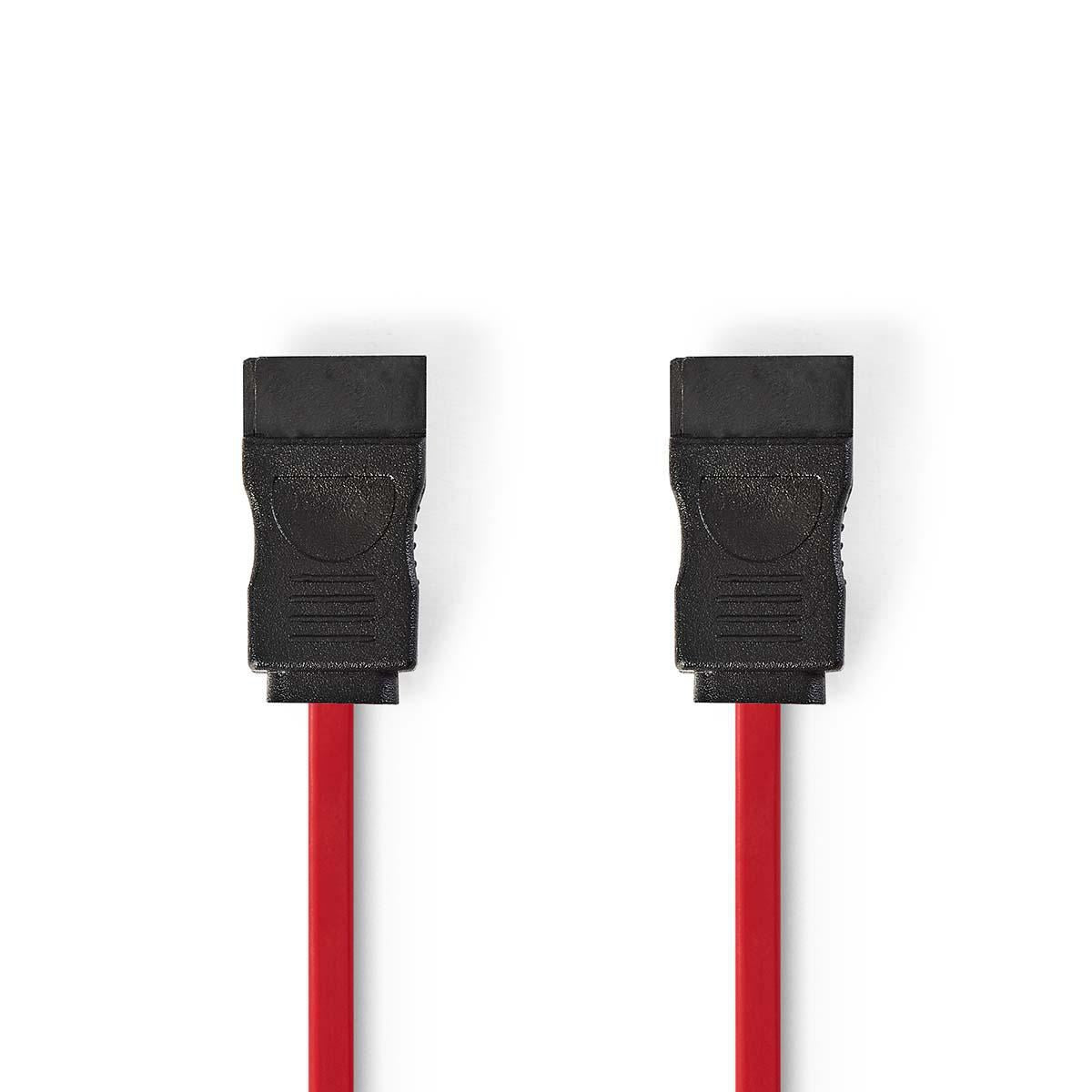 Nedis SATA 3Gb/s data cable SATA 7-pin Female to SATA 7-pin Female 0.5m Red - CCGP73100RD05