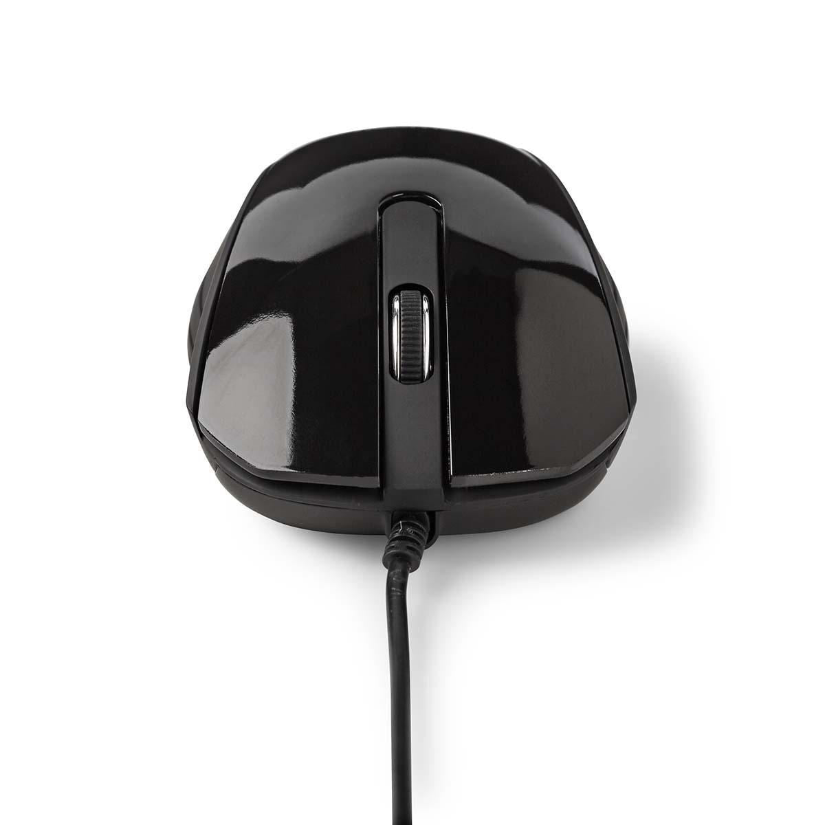 Nedis Wired Desktop Mouse 1000 dpi 3-Button Black MSWD300BK