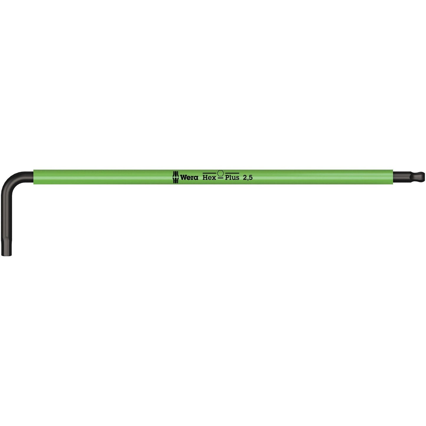 Wera 950Spkl Multicolour Hex Key 2.5/112 Long Ballend Blacklaser 022604
