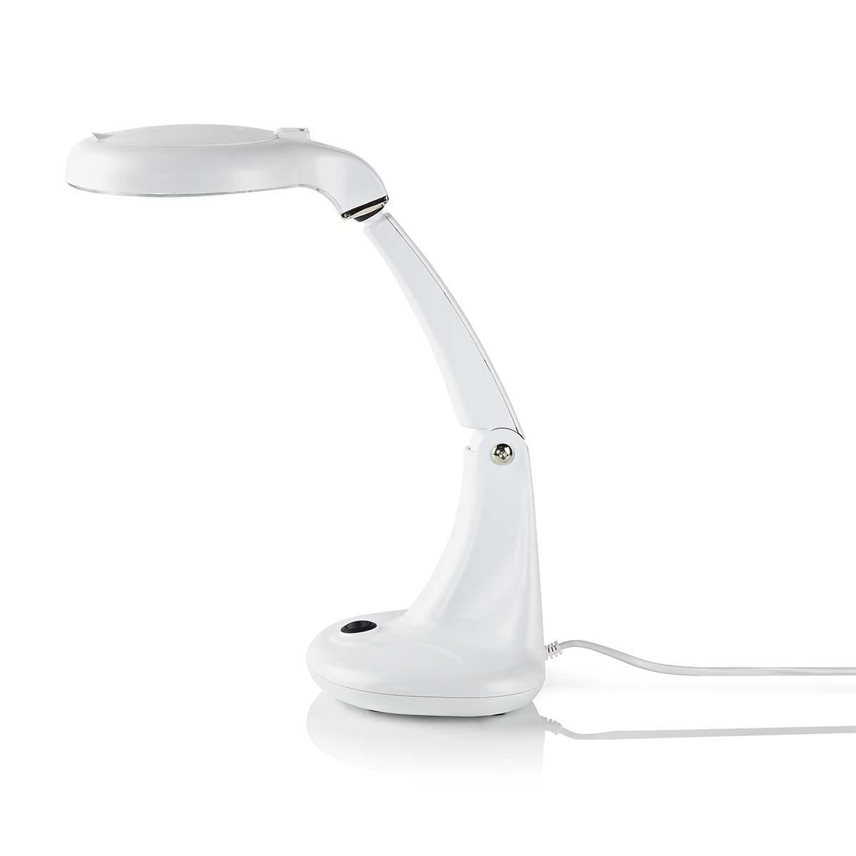 Nedis Magnifier Table Lamp 12W 6400K White MAGL12WWT