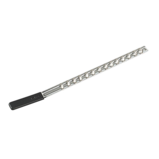 Sealey Socket Retaining Rail with 14 Clips 1/4"Sq Drive AK1414