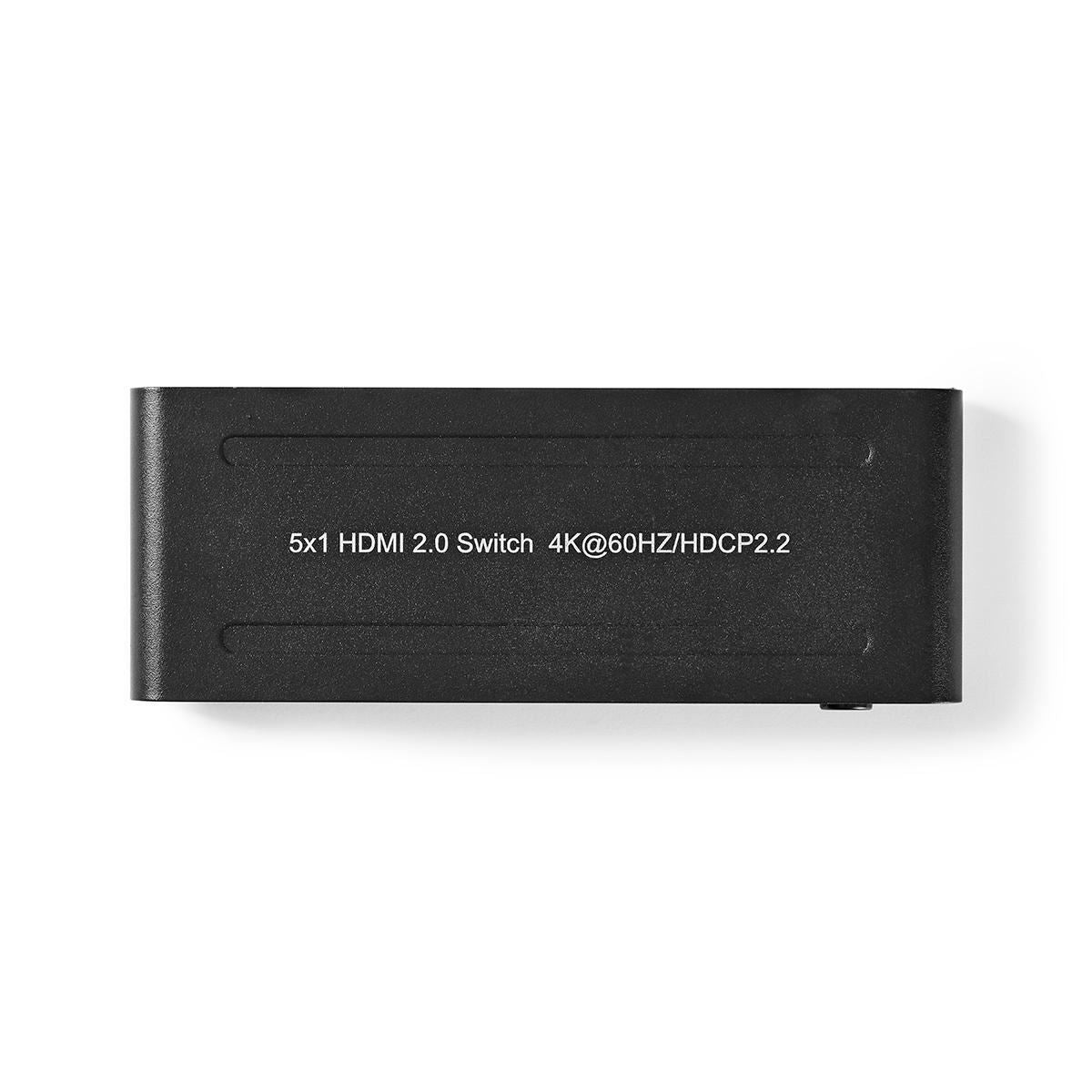 Nedis HDMI Switch 5-Port to 5x HDMI Input 1x HDMI Output 4K2K@60FPS/HDCP2.2 - VSWI3475AT