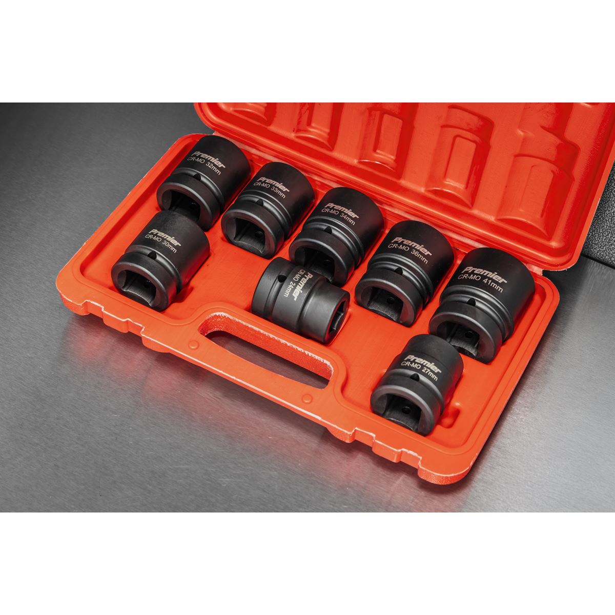 Sealey Premier Impact Socket Set 1"Sq Drive 8pc AK889M