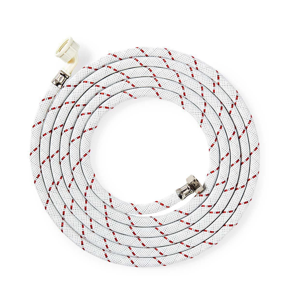 Nedis Nylon Inlet Hose 1/2'' Straight to 3/4'' Angled 10 bar 90 °C 4m - WAIH3412SH1N40