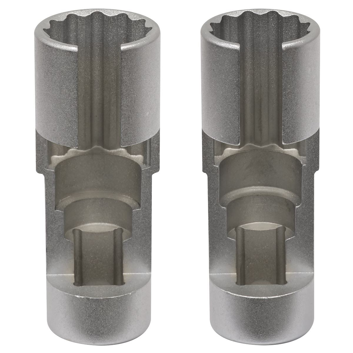 Sealey Slim Profile Diesel Piezo Injector Pipe Sockets 3/8"Sq Dr 17 & 18mm 2pc