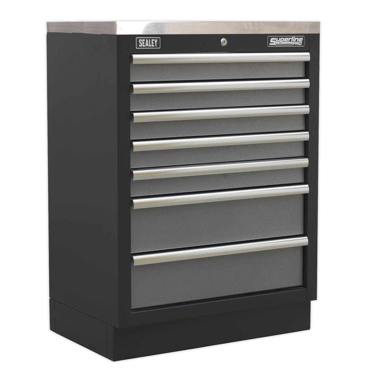 Sealey Superline Pro 2.0m Storage System - Stainless Worktop APMSSTACK07SS