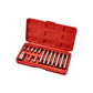 Amtech 15 Piece Torque Bit/Socket Set (Torx/Star/1/2" Drive Adaptor/30mm 75mm) - I8500