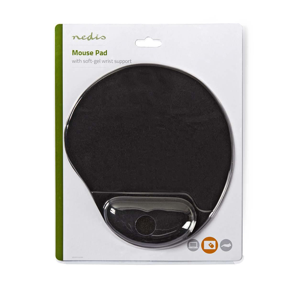 Nedis Mouse pad Gel Black MPADFG100BK