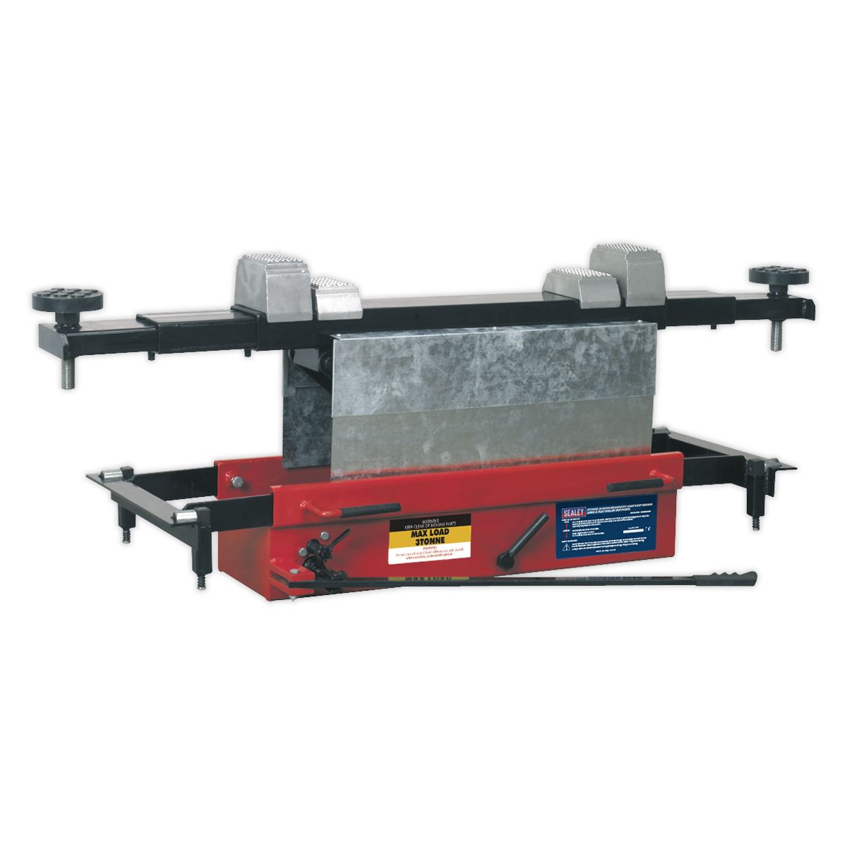 Sealey Jacking Beam 3t with Arm Extenders & Flat Roller Supports SJBEX300