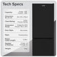 Baridi 50/50 Smart Frost Fridge Freezer 254L Capacity � Black DH329