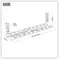 Dellonda Extendable Cable Management Tray 435/730 x 130 x 190 - Black DH276