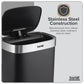 Baridi Sensor Bin 65L - Black/Stainless Steel DH282