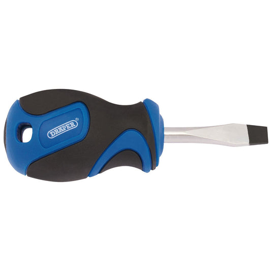 Draper 48921 6.0 x 38mm Plain Slot Screwdriver with Soft Grip Handles