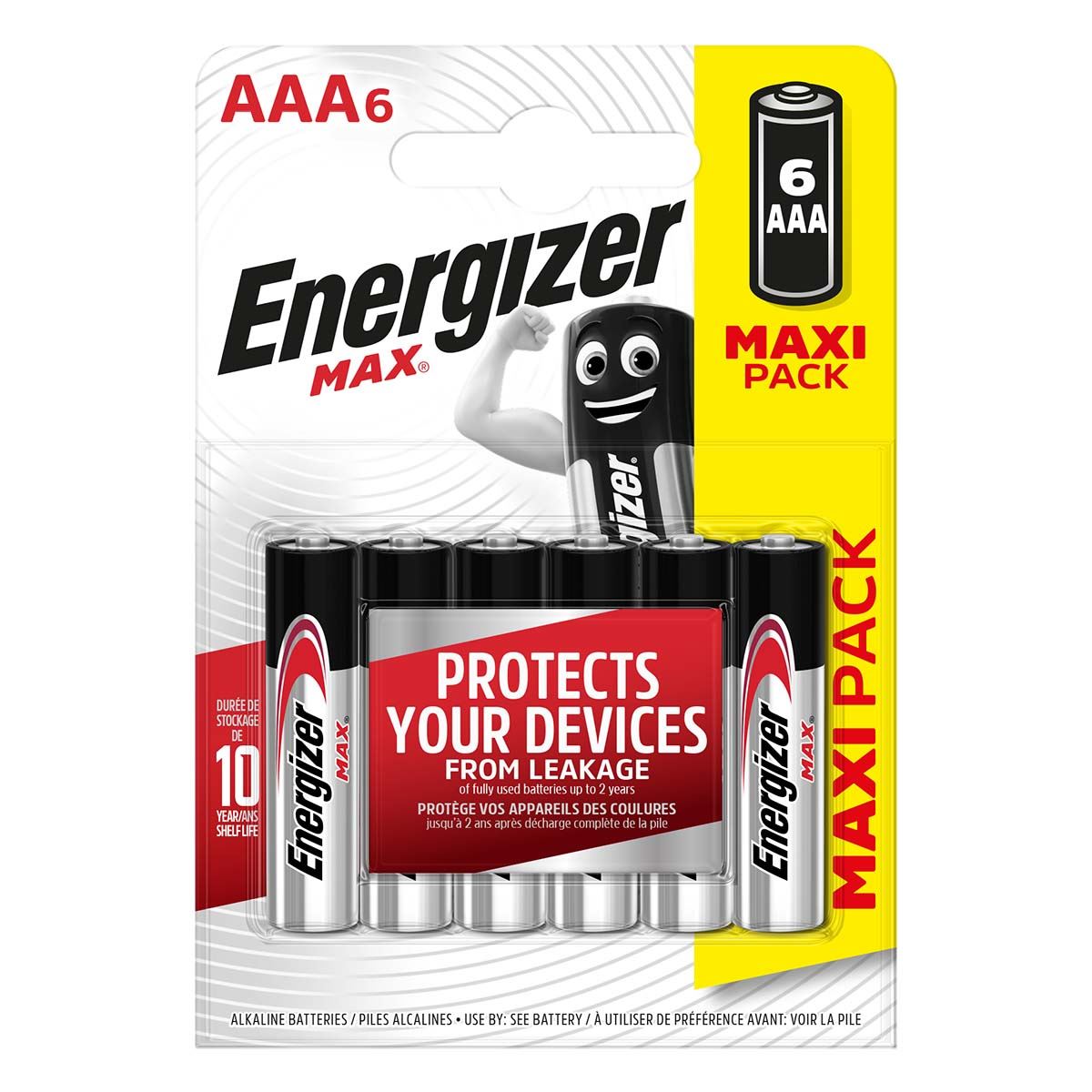 Energizer Alkaline Battery AAA 1.5 V 6-Blister