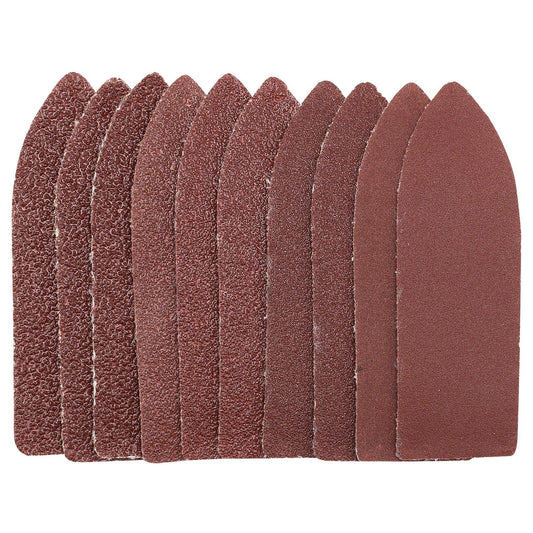 1x Pack Of 10 Draper 60 Grit Hook & Loop Finger Sander Sheets - 67 x 67 x 22mm