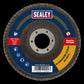 Sealey 40Grit Flap Discs Aluminium Oxide 115mm 22mm Bore - Pack of 10 FD11540E10
