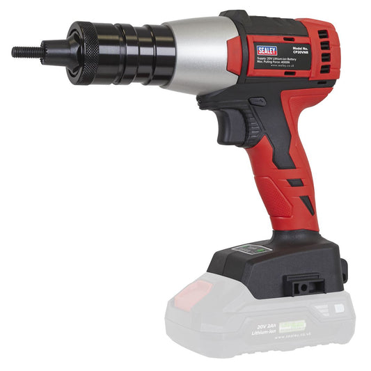 Sealey Brushless Cordless Nut Riveter 20V SV20 Series - 2 Batteries CP20VNRKIT