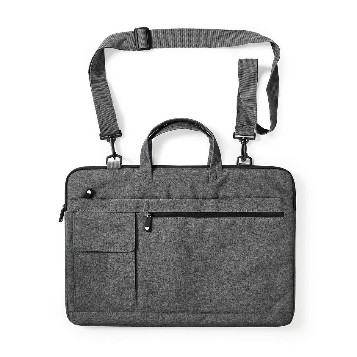 Nedis Notebook Bag Shoulder Strap 8 Storage Pockets 17" to 18" Black - NBBG17150BK
