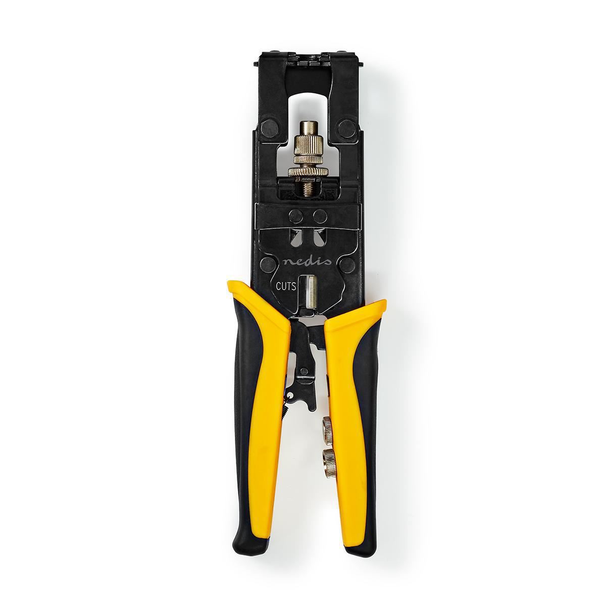 Nedis Compression Tool BNC RCA and F-connectors RG58 RG59 RG6 Softgrip Hardened - CSGG49540YE