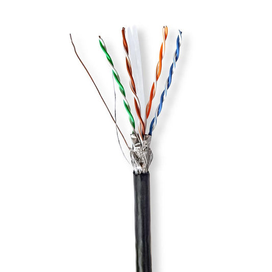 Nedis Network Cable Roll CAT6 Solid S/FTP CCA 305m Outdoor Round PE Gift Box